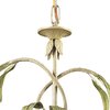 Elk Lighting Huarco 6-Lght Chandelier in Seashell & Sage Grn w/Floral-shaped Glass 86053